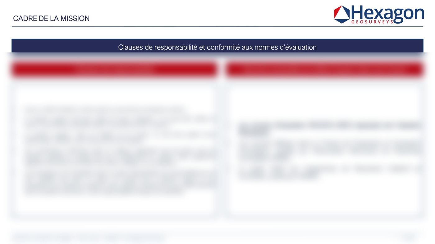 بنود المسؤولية والمطابقة لمعايير التقييم