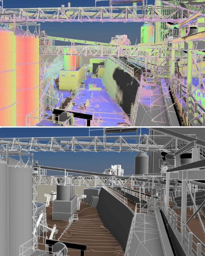 الانتقال من السحابة إلى نموذج BIM