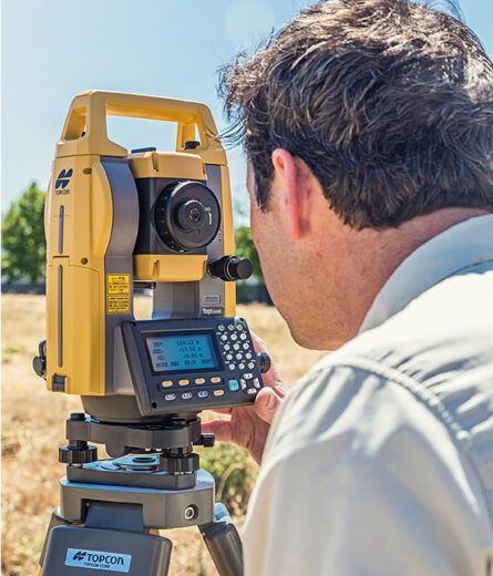 Total station survey