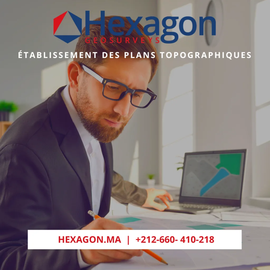 Plan topographique coté pour permis de construire au Maroc