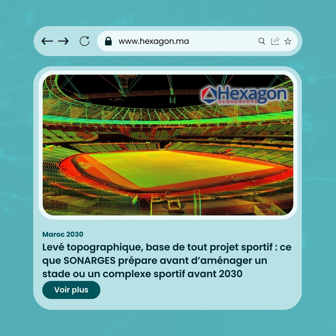 Levé topographique stade et complexe sportif