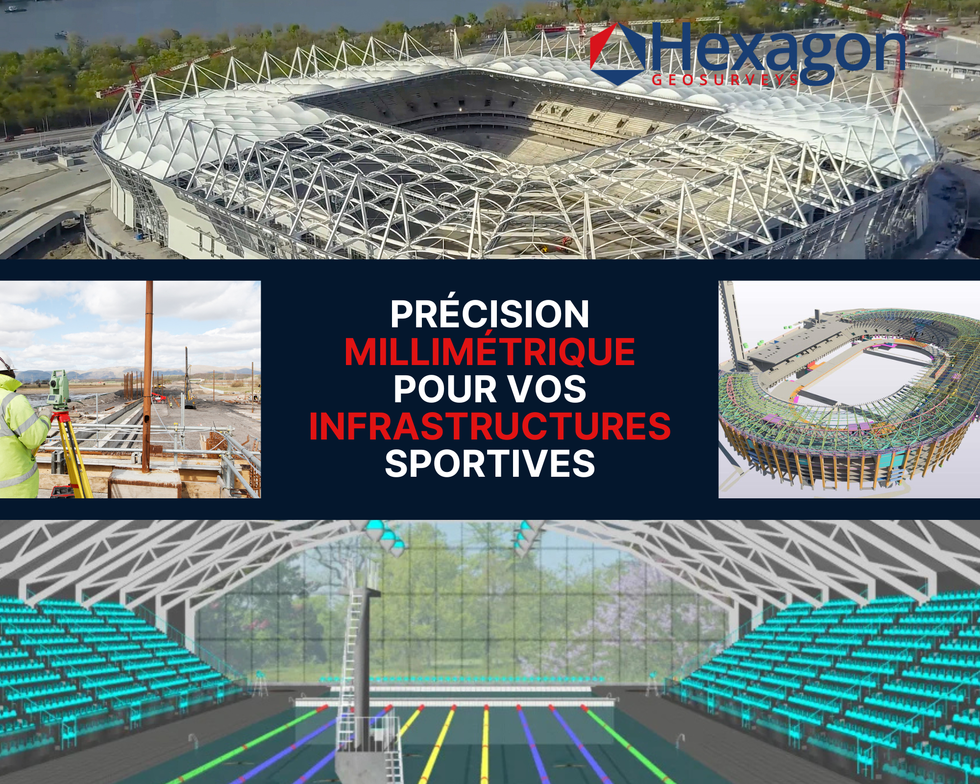 Étude et contrôle topographique des infrastructures sportives au Maroc (Horizon 2030) : comment Hexagon Geosurveys sécurise l’exécution
