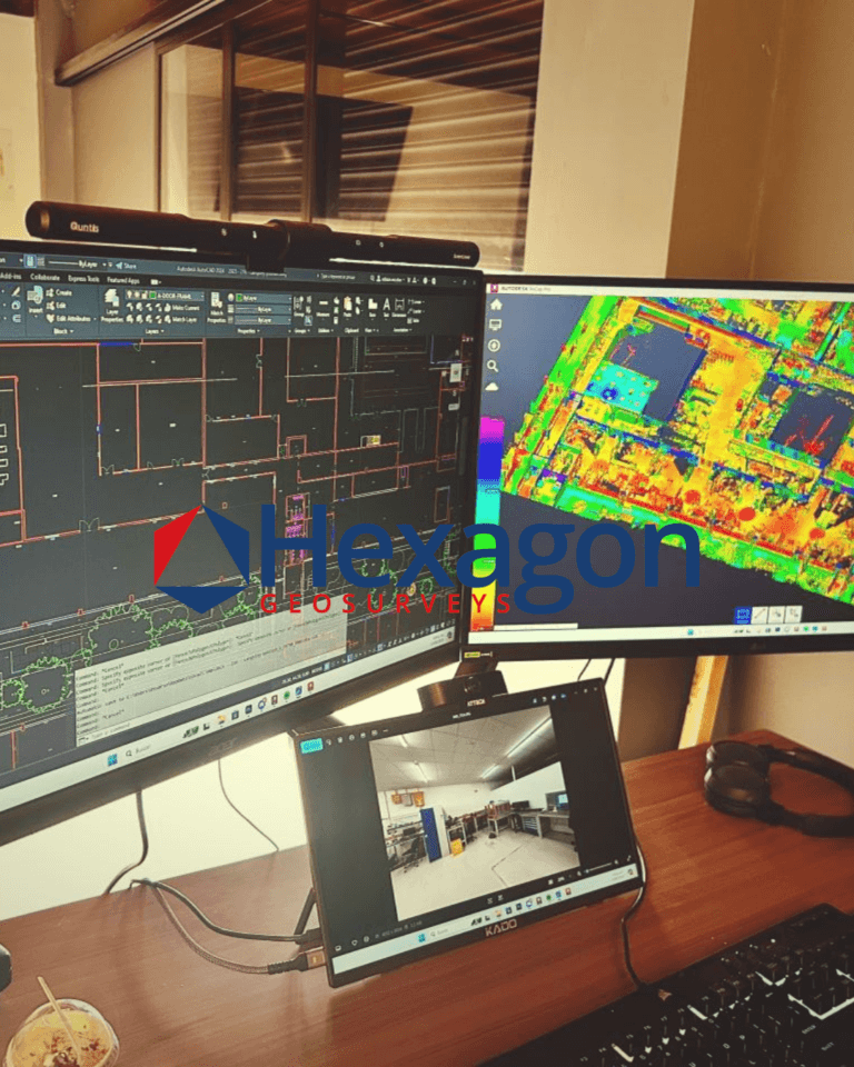 Traitement d'un nuage de points au bureau — Hexagon GeoSurveys, Ingénieur Géomètre Topographe