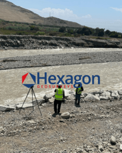 Levé d'un oued après une crue — Hexagon GeoSurveys