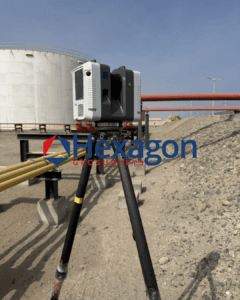 Leica rtc360 raffinerie petroliere cuve hexagon geosurveys