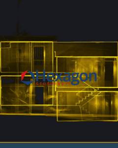 Nuage de points 3D de l'intérieur d'un bâtiment pour attestation de superficie