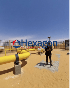 Relevé GPS RTK d'une canalisation de gaz pour plan de réseaux enterrés au Maroc