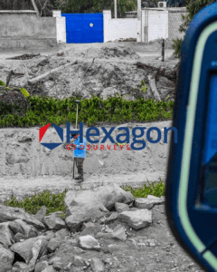Rtk gps suivi fondations construction hexagon geosurveys