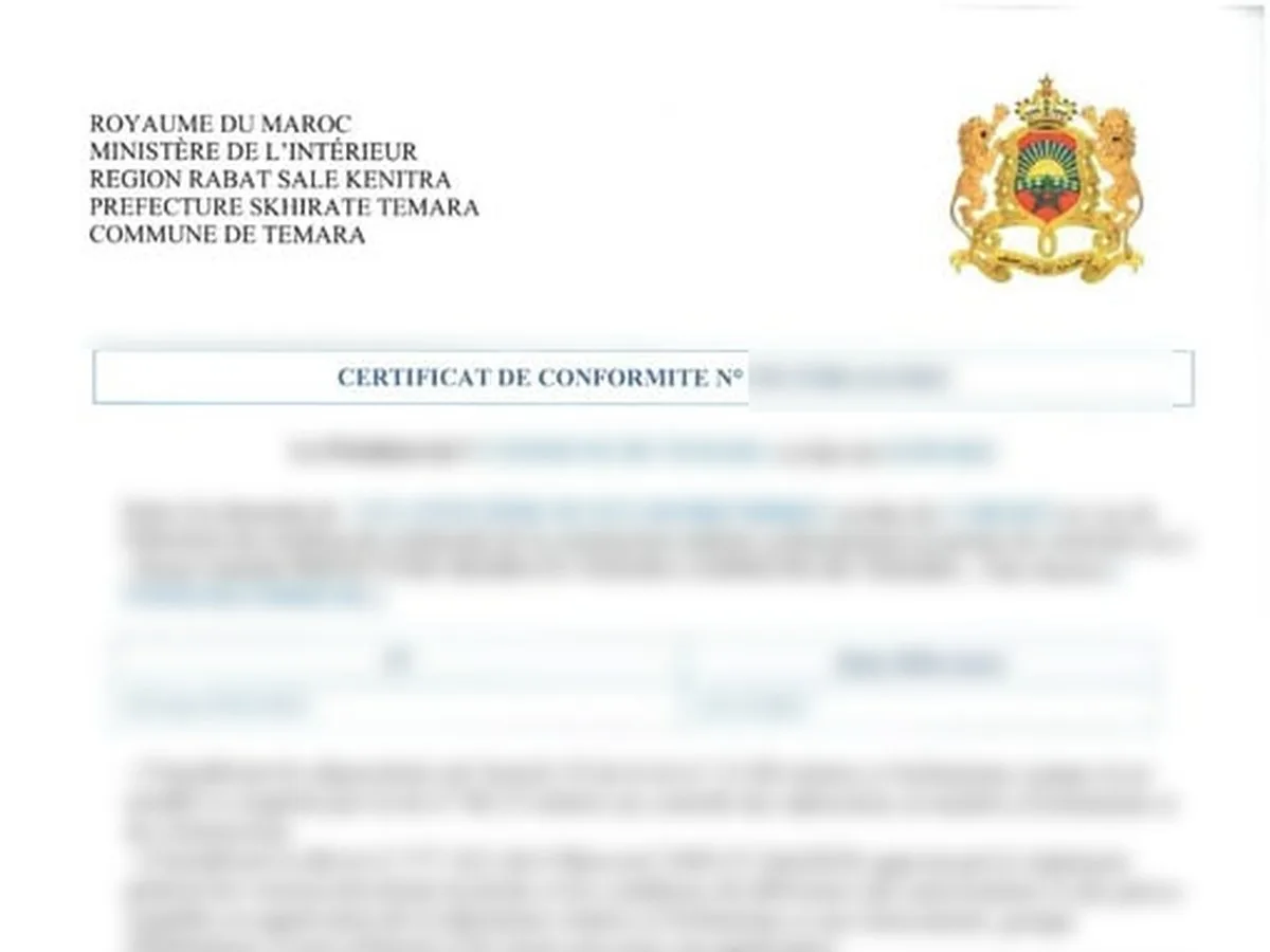 Permis d'habiter / certificat de conformité