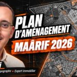 Plan d'aménagement Maârif 2026 — Ali Tahiri, Ingénieur Géomètre Topographe et expert immobilier, Hexagon GeoSurveys